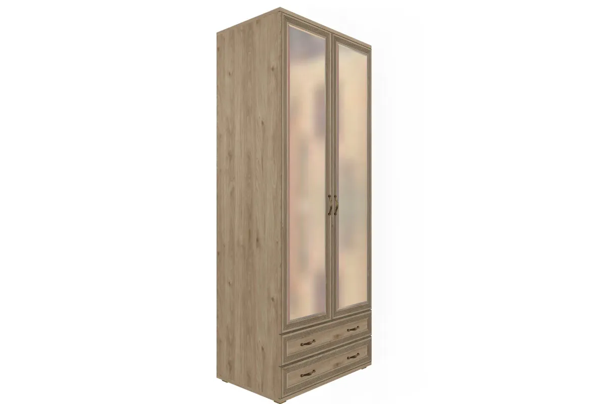 Готовый комплект для спальни СК-1024-ГС-В (Гикори Джексон светлый/Велюр) - купить в Озерце