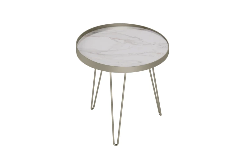 Журнальный столик Ventura, цвет белый-титан 55x55 — купить в Озерце