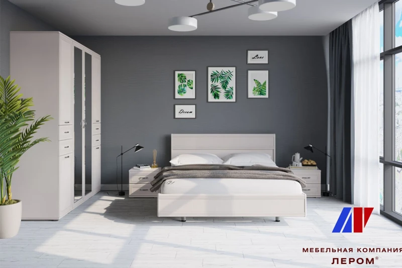 Готовый комплект для спальни СК-1003-СК (Серый Кашемир) - купить в Озерце