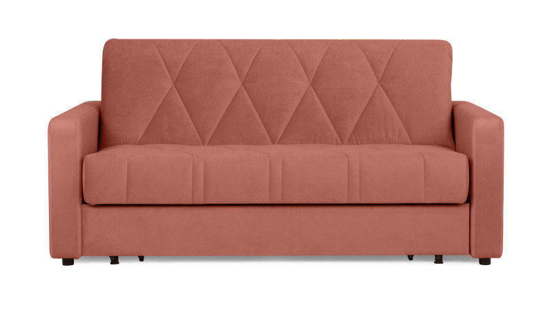 Диван - кровать Domo Pro стежка ромб, ткань Casanova Marsala 180x216 — купить в Озерце