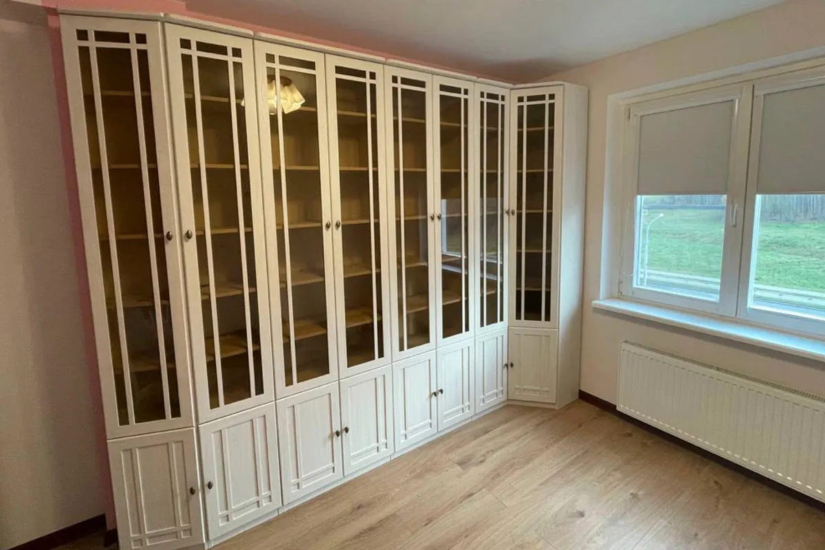 Шкаф для книг со скосом влево Sherlock 34 (Ясень Анкор светлый) в мебель-центре Озерцо