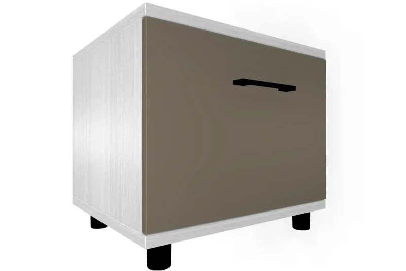 Тумба ТБ-5036-СЯ-ЛМ (Снежный Ясень/Латте Матовый) — Мебель-центр Озерцо