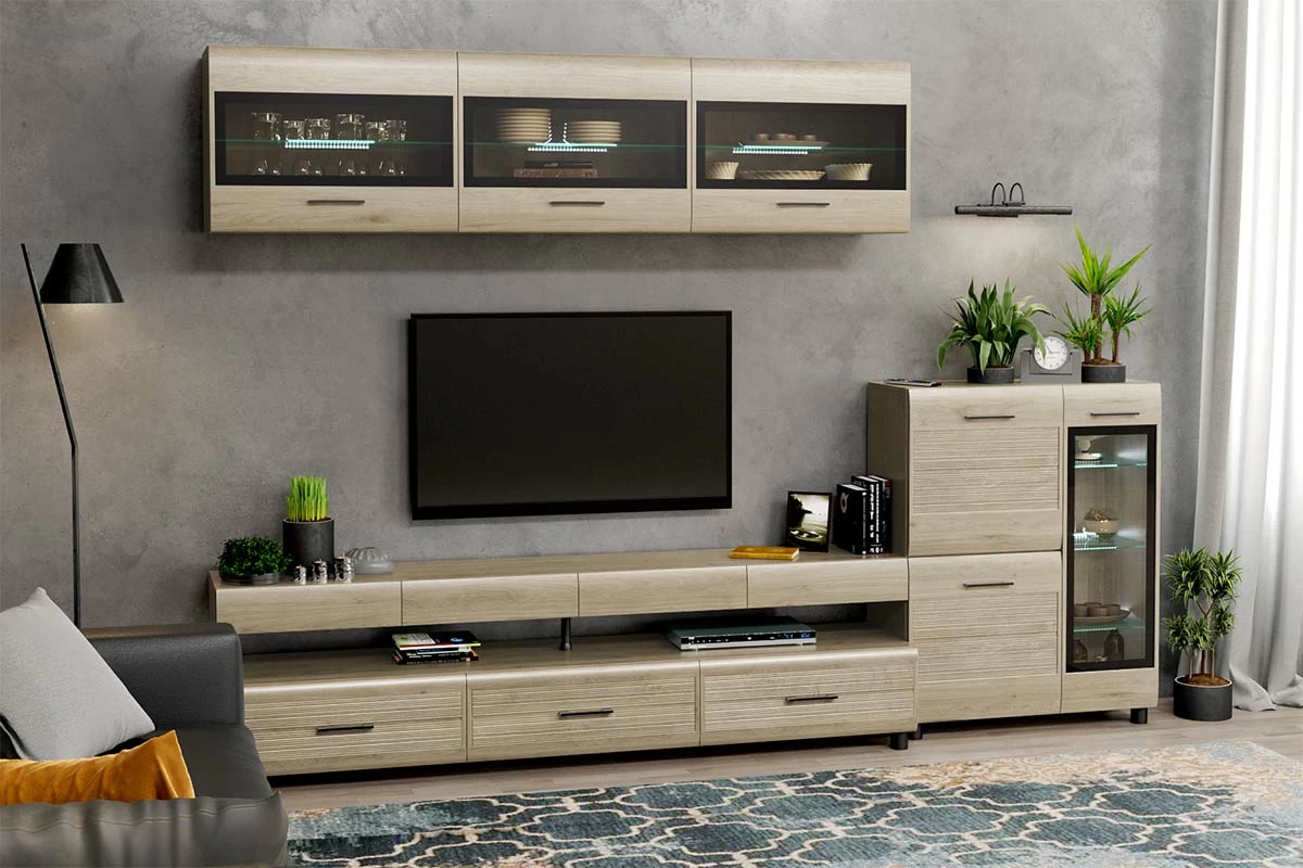 Тумба ТБ-2671 (Гикори Джексон Светлый) — Мебель-центр Озерцо