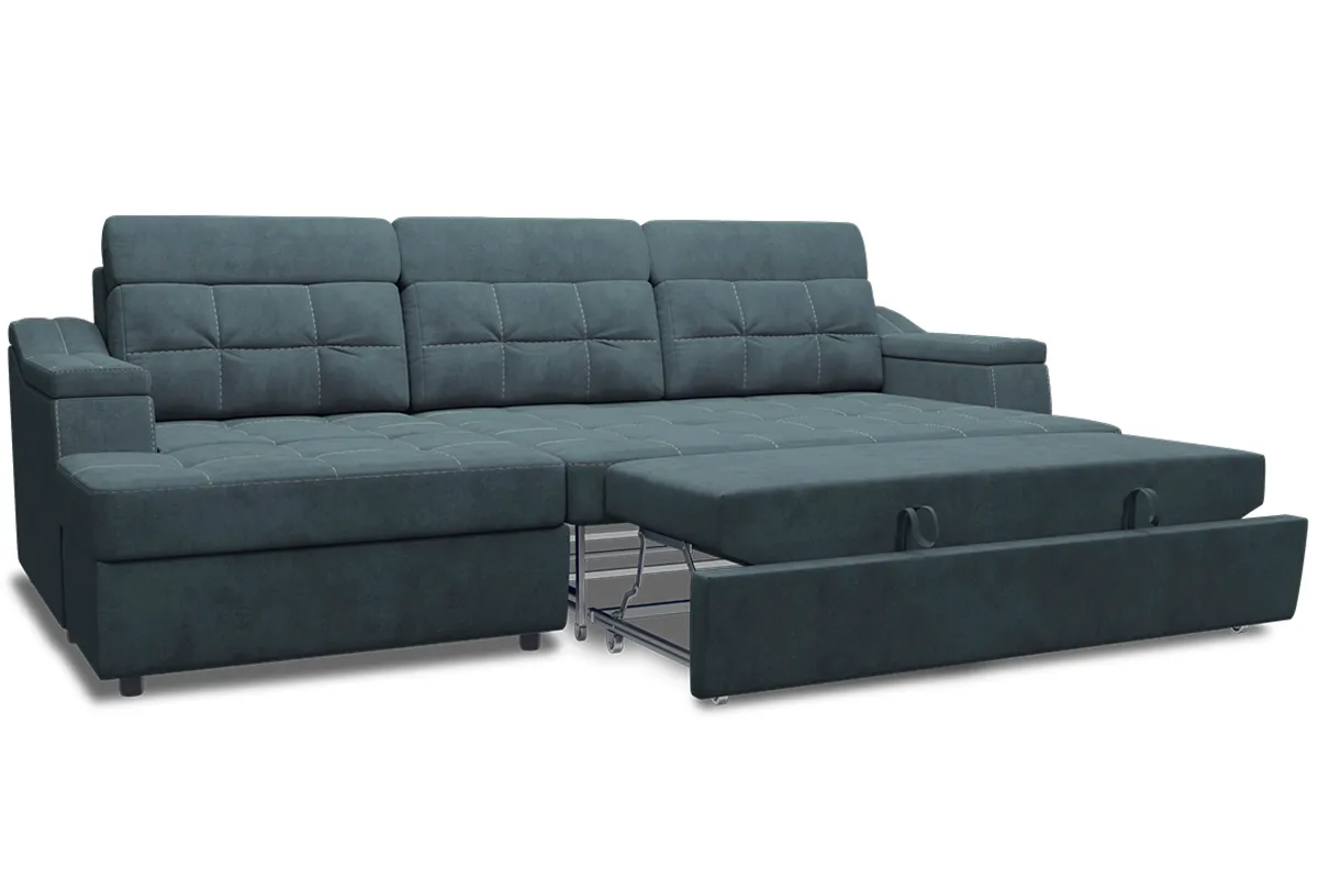 Угловой диван Бруно New ДКУ-О Teddy 18 Серый — купить в Озерце