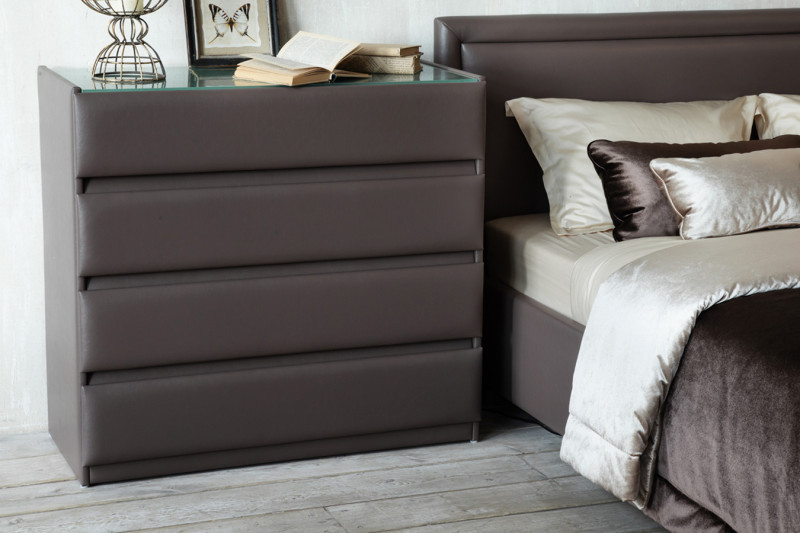 Комод Lorenco 47x101, со стеклом Тк. Sky Velvet 02 — купить в Озерце