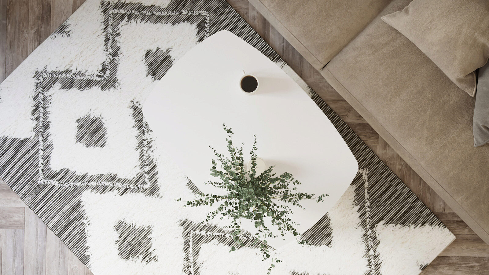 Журнальный столик Barrin, белый/дуб янтарный 54x80 — купить в Озерце