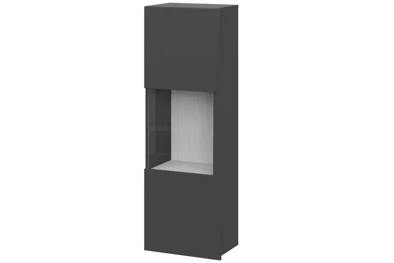 Пенал навесной Оникс-13 (Графит/Анкор белый) в мебель-центре Озерцо