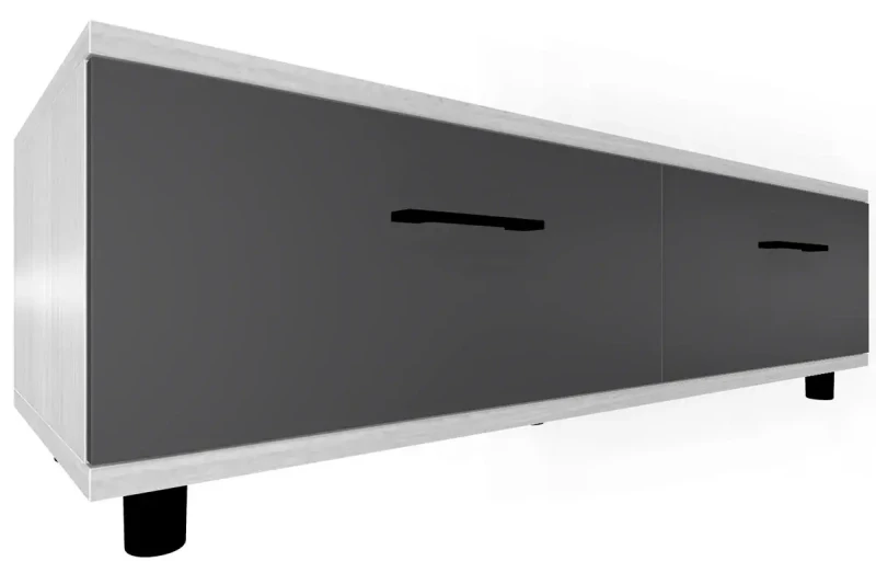 Тумба ТБ-5073-СЯ-АМ (Снежный Ясень/Антрацит Матовый) — Мебель-центр Озерцо