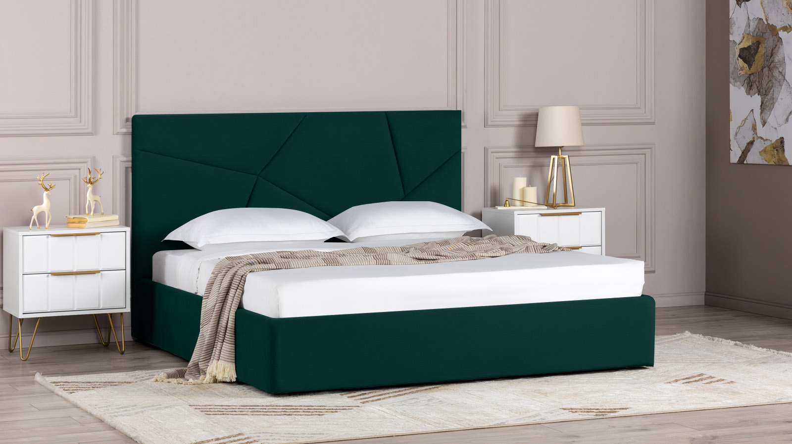 Кровать с подъемным механизмом Opera I, ткань Sky Velvet 42, 200x200 - купить в Озерце