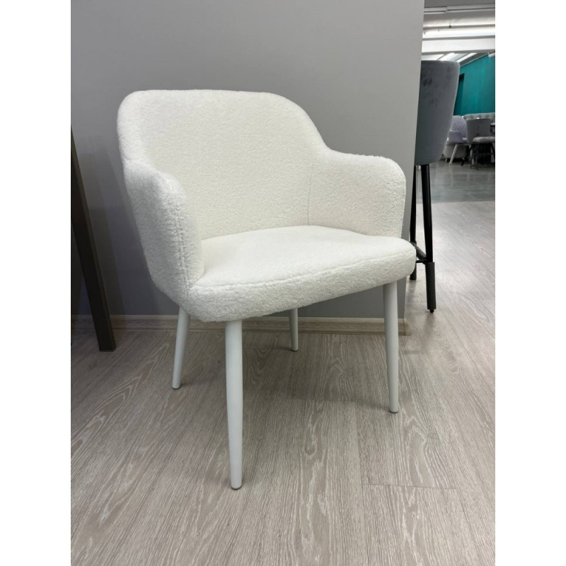 Стул МОНИКА AL муар.белый/Winnie 02 белый - купить в Озерце