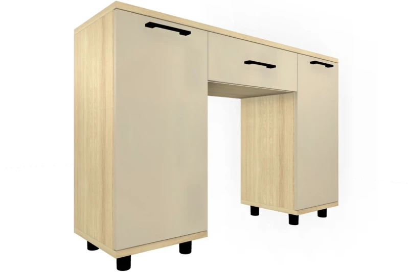 Туалетный столик СТ-5002-АС-КГ (Ясень Асахи/Кашемир Глянцевый) — Мебель-центр Озерцо