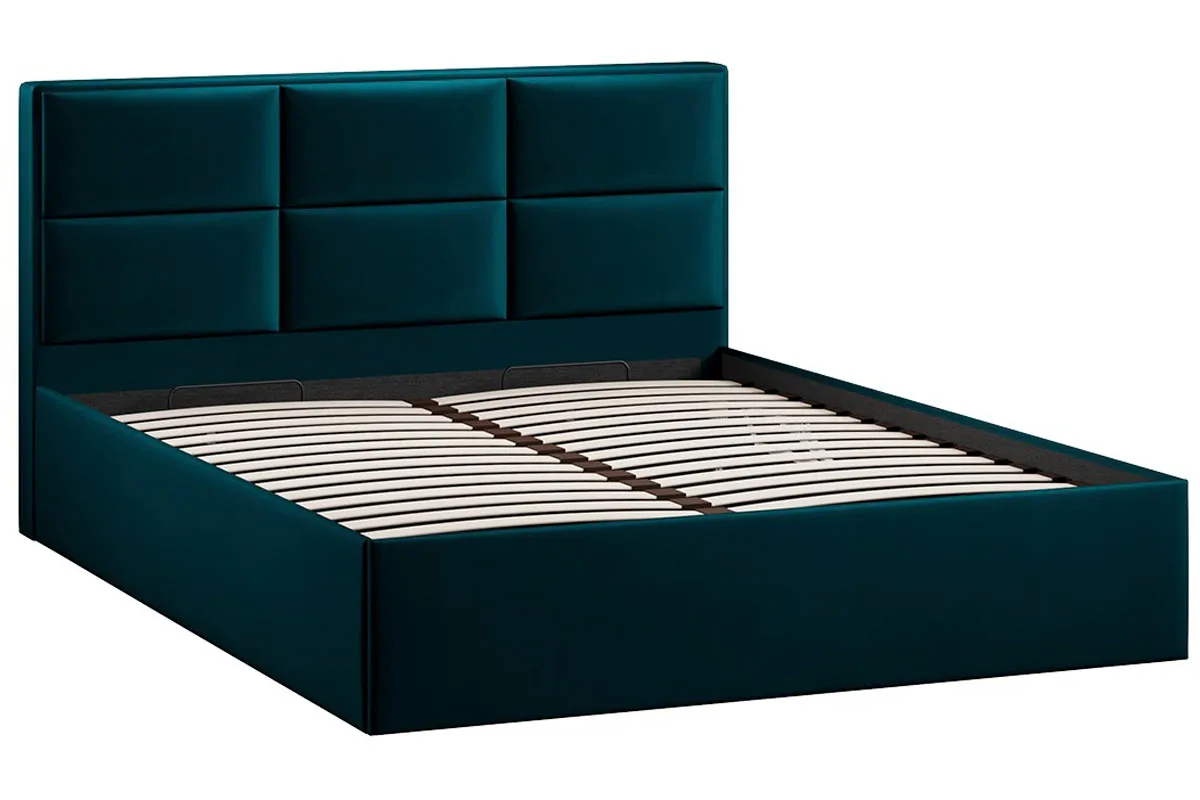 Кровать Стелла с ПМ Тип 1 и заглушиной 160х200 (Велюр/Confetti Izumrud) - купить в Озерце