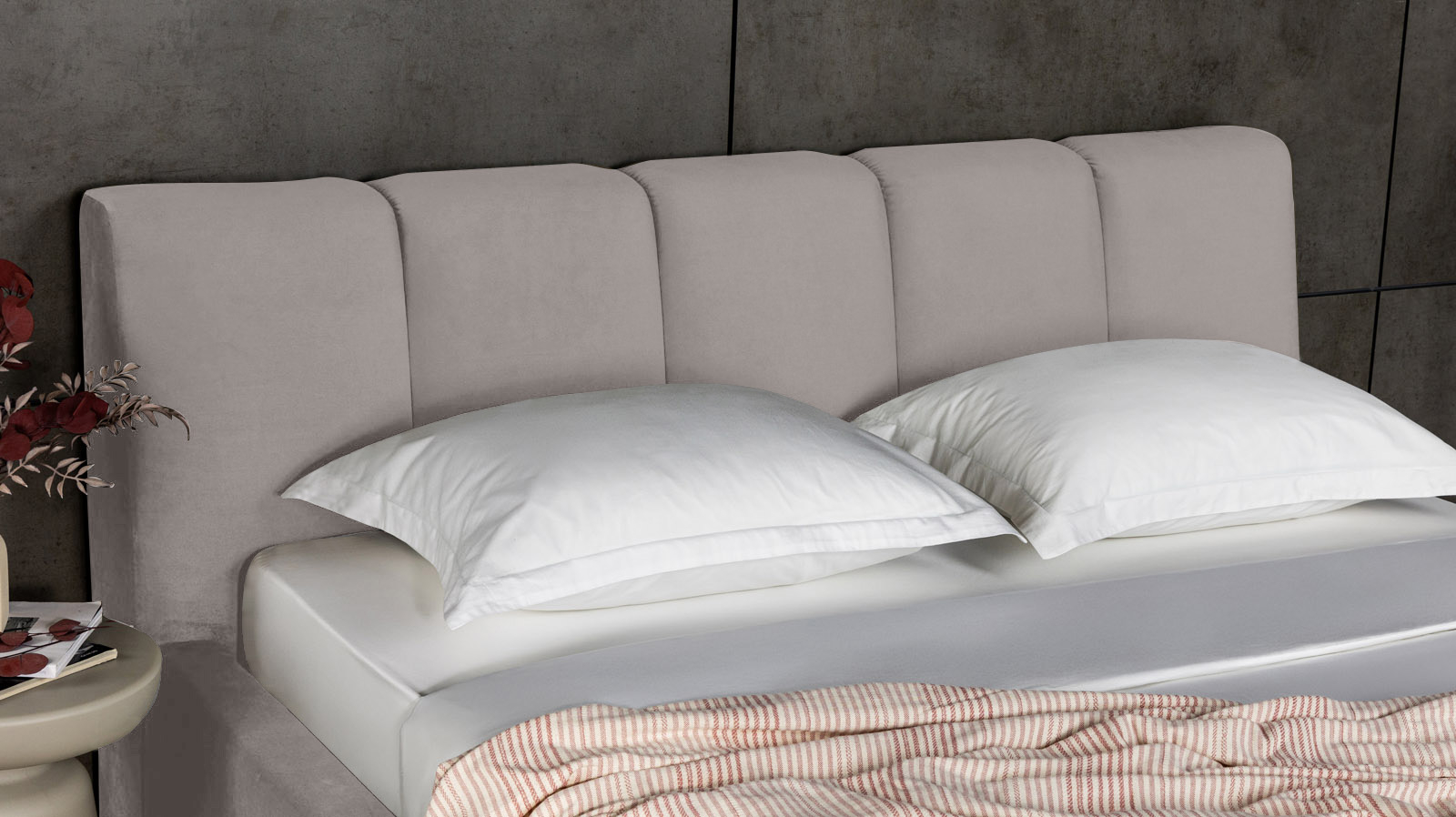 Кровать Niks Тк. Casanova Grey 200x200 - купить в Озерце