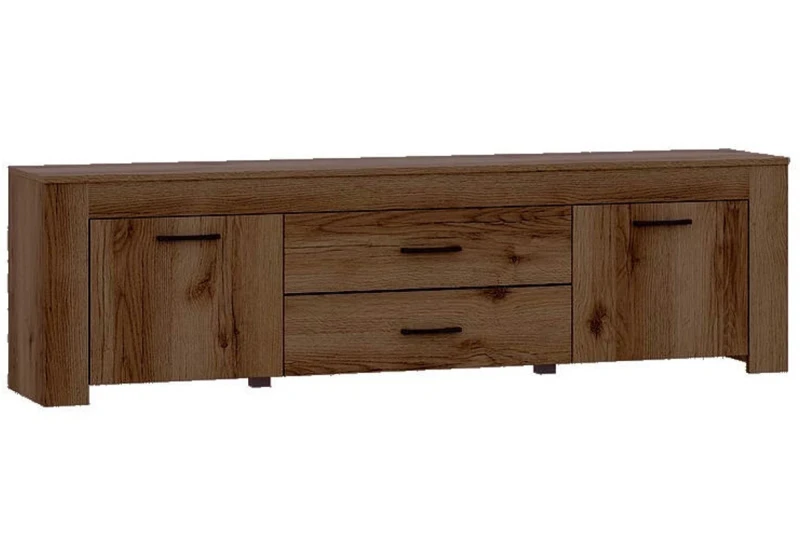 Тумба ТВ 1800 Квадро-32 (Дуб делано темный) — Мебель-центр Озерцо