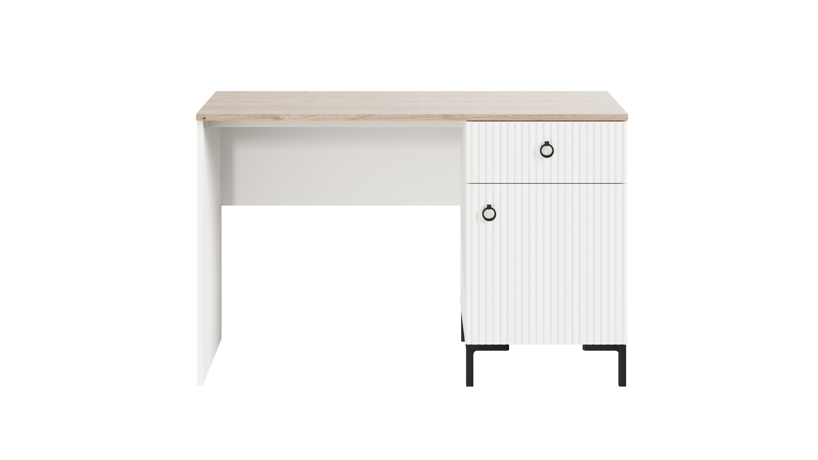 Стол письменный однодверный с ящиком Zima, цвет Гикори кингстон+Белый, 60x 120 — купить в Озерце