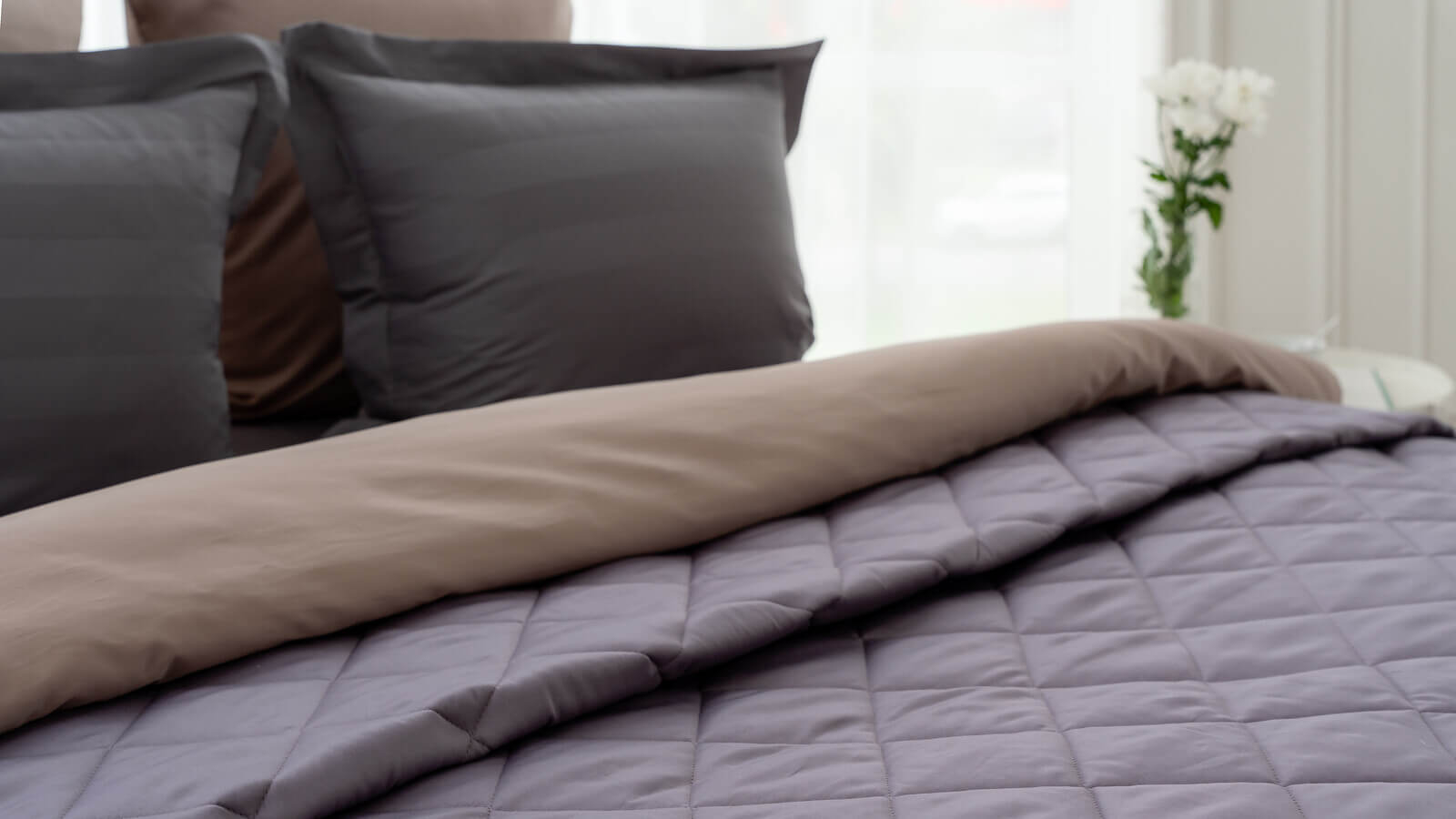 Покрывало хлопковое Askona Home, цвет лиловая дымка 220x240 в мебель-центре Озерцо