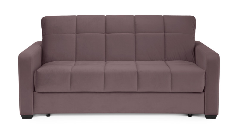 Диван - кровать Domo Pro стежка квадрат, ткань Casanova Lilac 140x216 — купить в Озерце