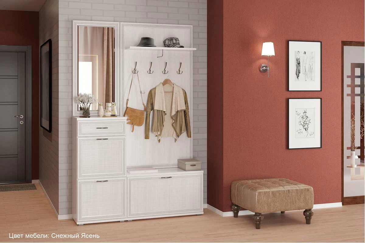 Тумба ТБ-1003 (Снежный Ясень) — Мебель-центр Озерцо