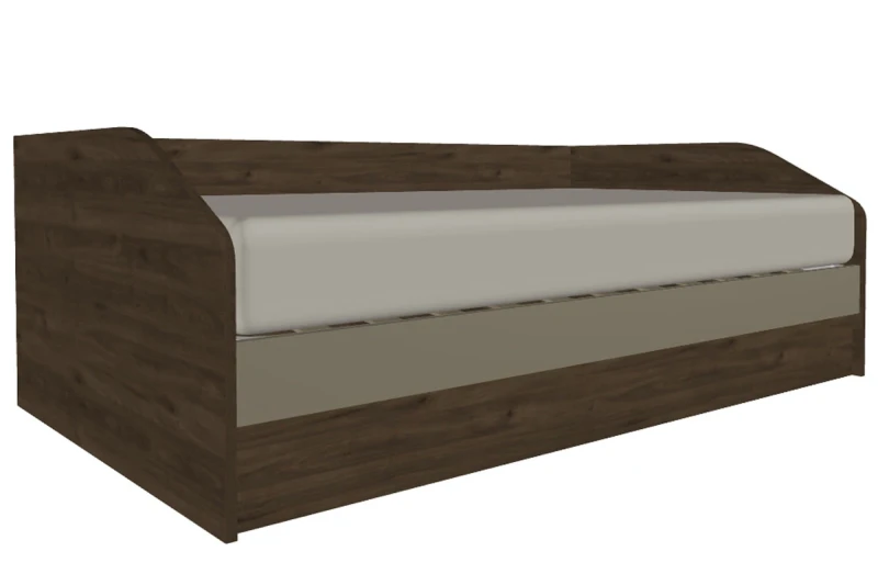 Кровать КР-119-ГТ-ЛМ 120х200 (Гикори Джексон Темный/Латте Матовый) - купить в Озерце