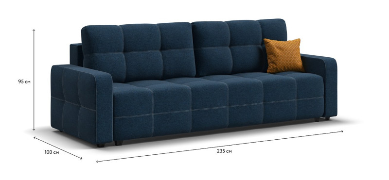 Диван Денди рогожка Malmo синий — купить в Озерце