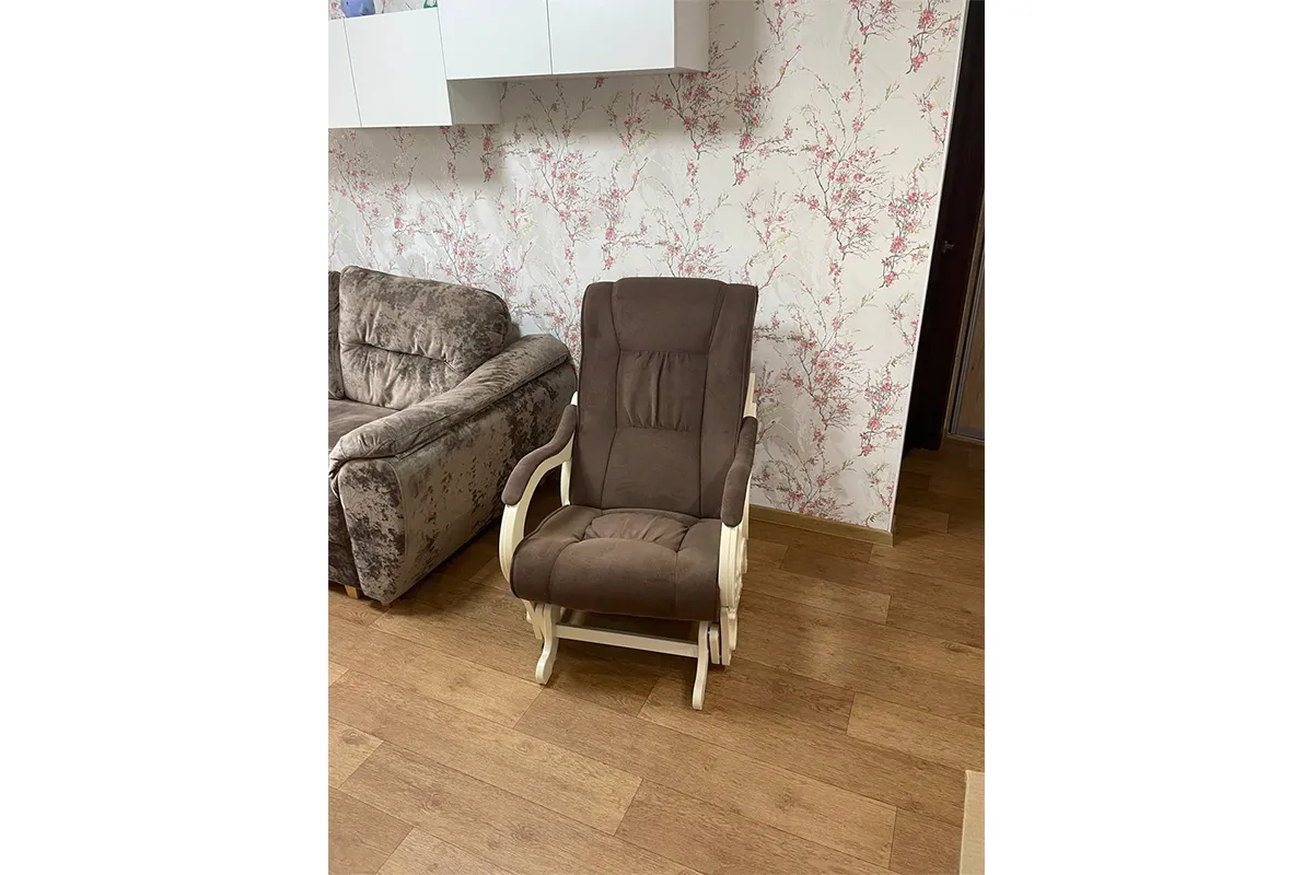 Кресло-маятник Сенатор (1кор) (Verona Brown/Дуб шампань) — купить в Озерце