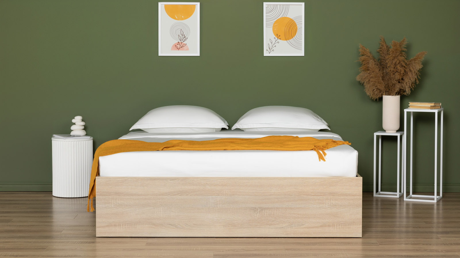 Кровать Prima, цвет: Дуб Бардолино натуральный 140x200 - купить в Озерце