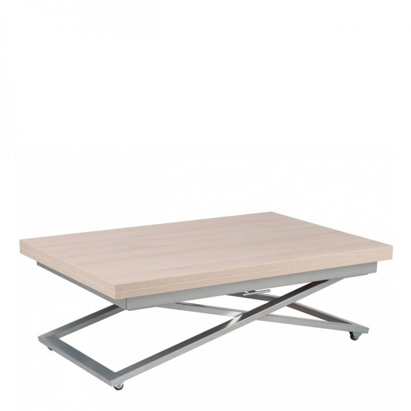 Стол трансформер журнально-обеденный Levmar Compact (Левмар Компакт) шамони светлый - купить в Озерце