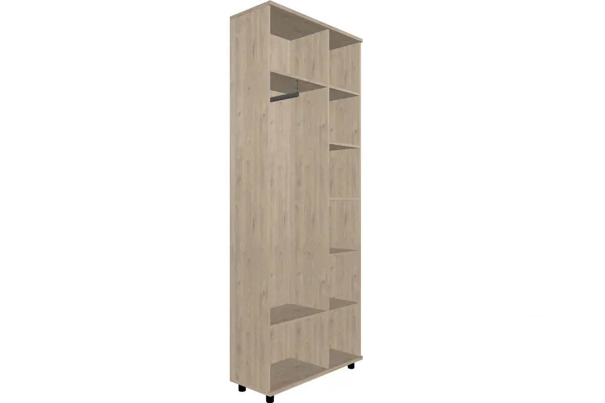 Шкаф многоцелевой ШК-5033-ГС-БГ (Гикори Джексон Светлый/Белый Бриллиант Глянцевый) в мебель-центре Озерцо