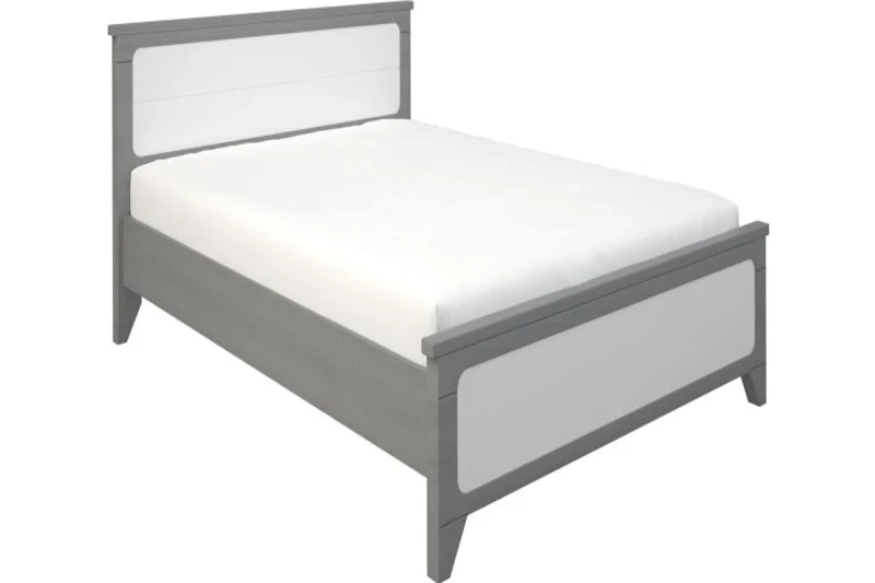 Кровать Соня 120х200 (массив) (Серый/Белый) - купить в Озерце