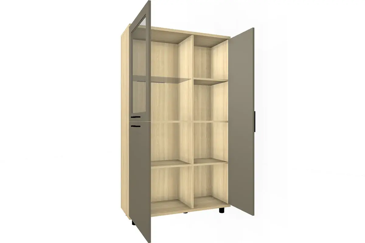Шкаф многоцелевой ШК-5084-АС-ЛМ (Ясень Асахи/Латте Матовый) в мебель-центре Озерцо