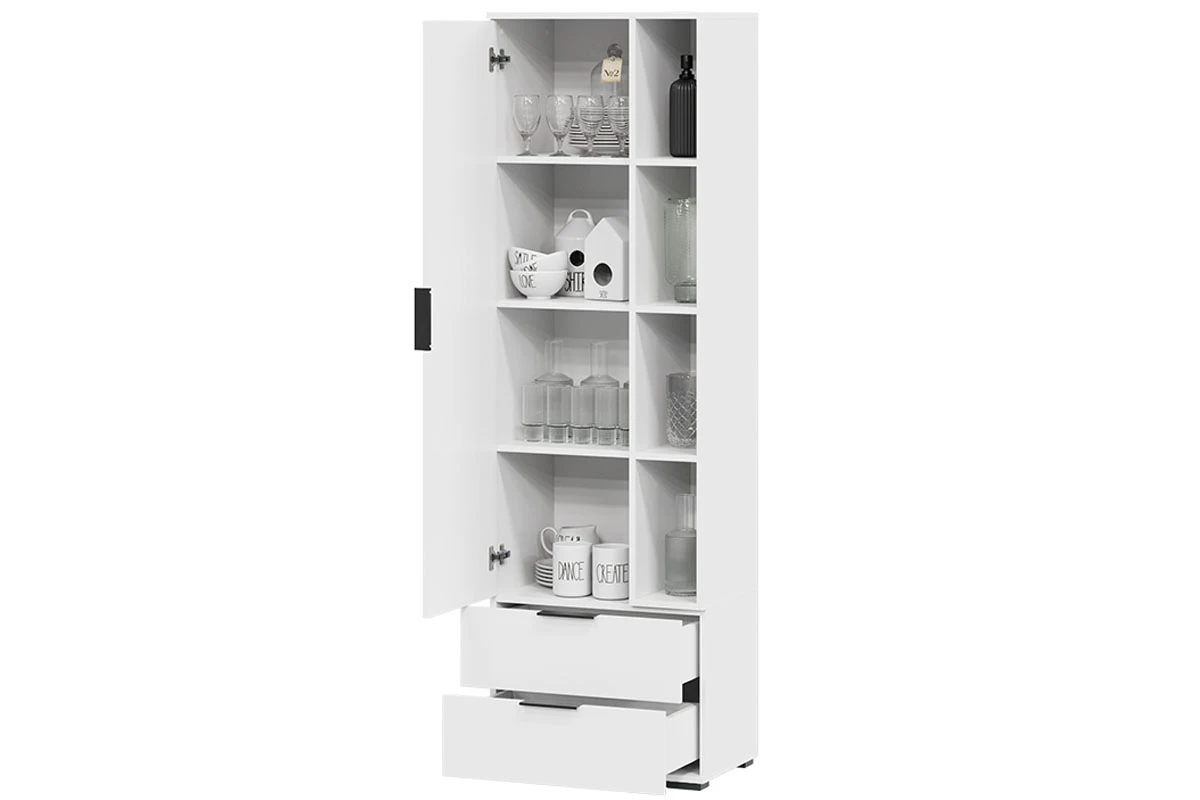 Шкаф для посуды Агата (Белый ясень) в мебель-центре Озерцо