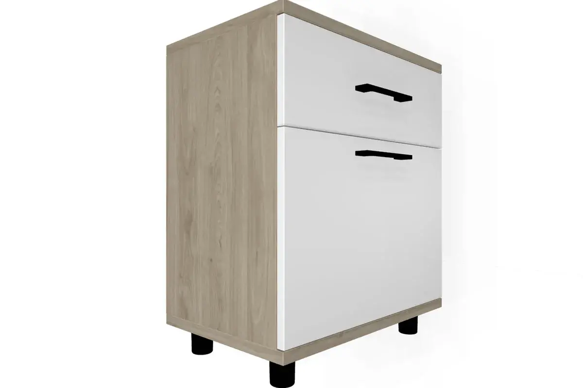 Спальня Грейс комплект 6 (Гикори Джексон Светлый/Белый Бриллиант Глянцевый) - купить в Озерце