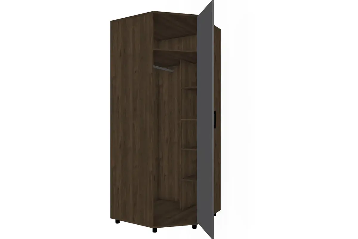 Шкаф для одежды и белья ШК-5011-ГТ-АМ (Гикори Джексон Темный/Антрацит Матовый) — купить в мебель-центре Озерцо Шкаф для одежды и белья ШК-5011-ГТ-АМ (Гикори Джексон Темный/Антрацит Матовый) в мебель-центре Озерцо