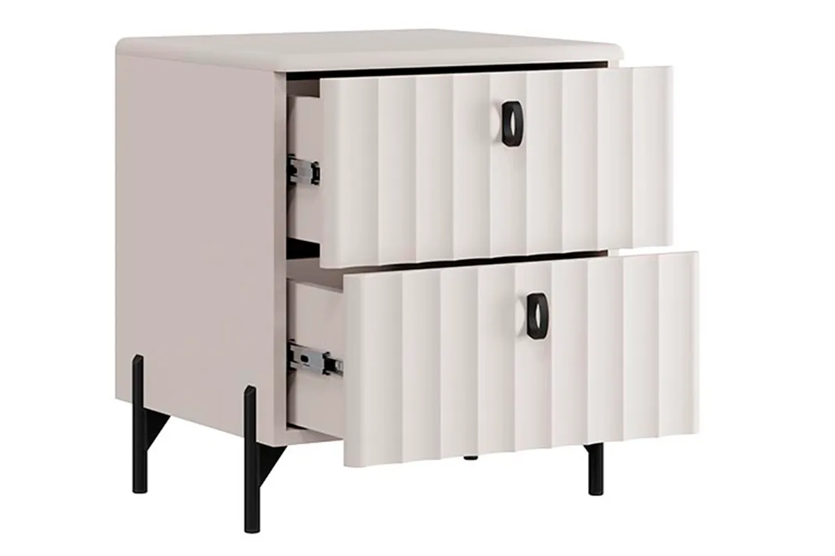 Тумба прикроватная Тиффани (Кашемир/Кашемир матовый) — Мебель-центр Озерцо