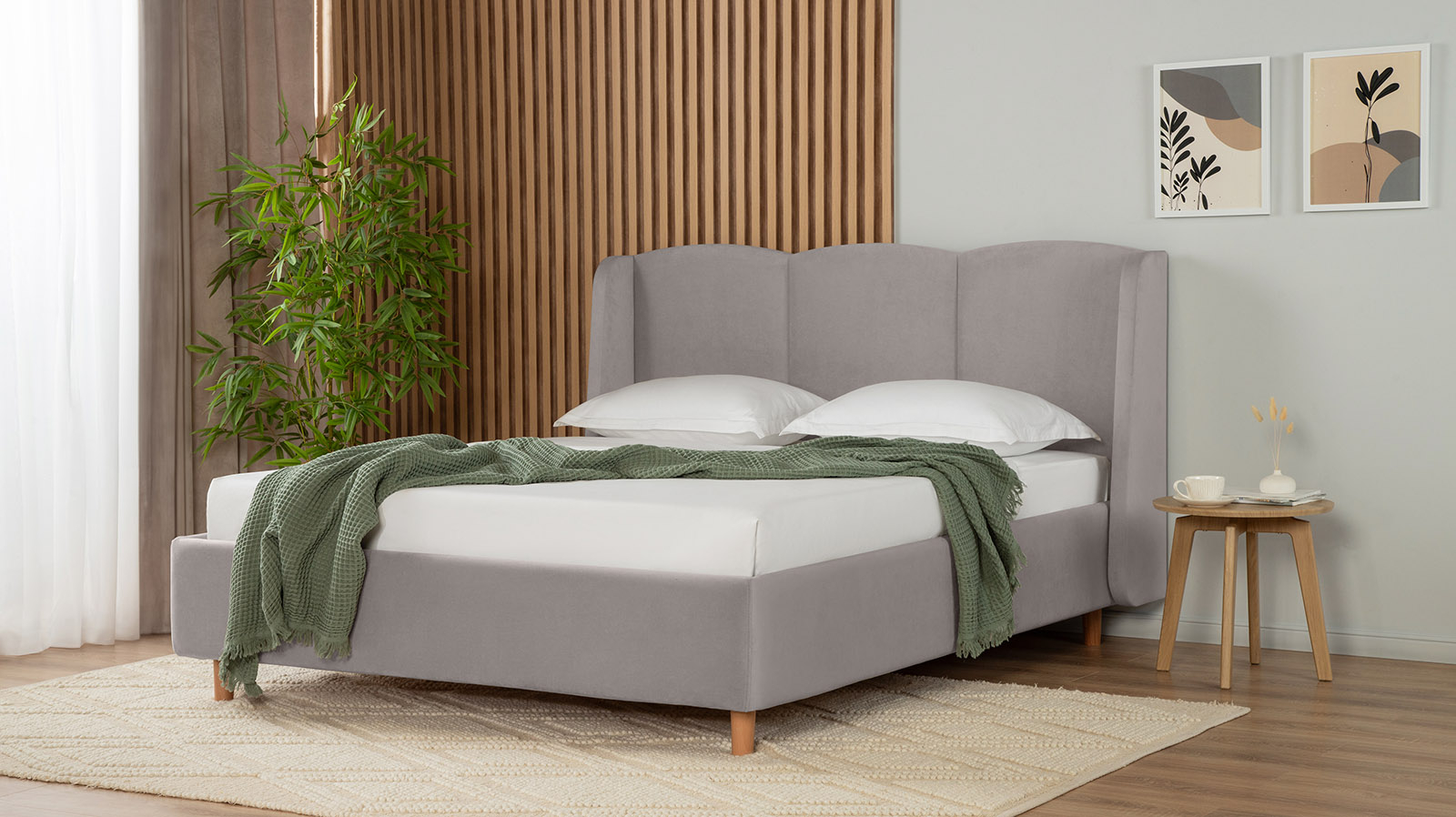 Кровать Milora Nova, Тк. Casanova Grey 160x200 - купить в Озерце