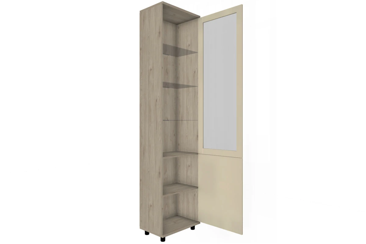 Шкаф многоцелевой ШК-5044-ГС-КГ (Гикори Джексон Светлый/Кашемир Глянцевый) в мебель-центре Озерцо