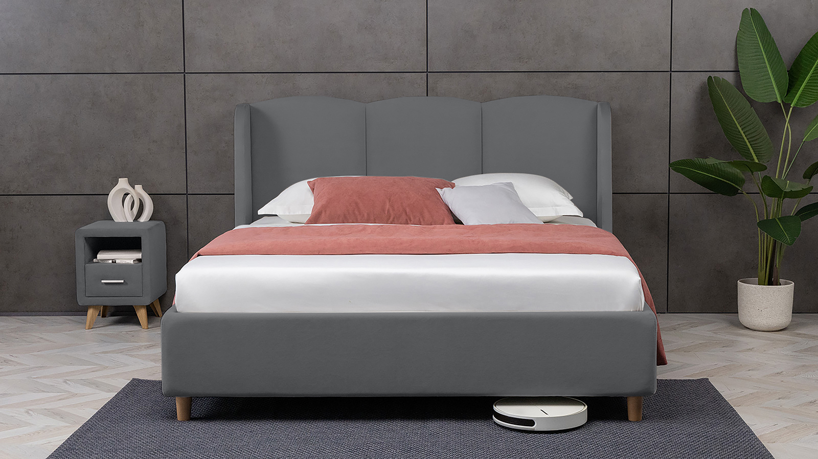 Кровать Milora Nova, Тк. Sky Velvet 16 90x200 - купить в Озерце