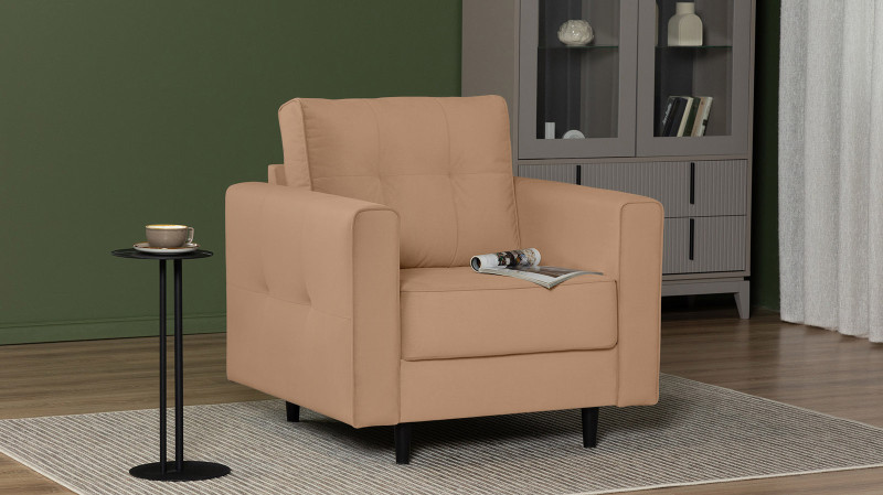 Кресло Amani Pro, Тк. Casanova Beige (подлокотник: 15 см) 89x93.5 — купить в Озерце