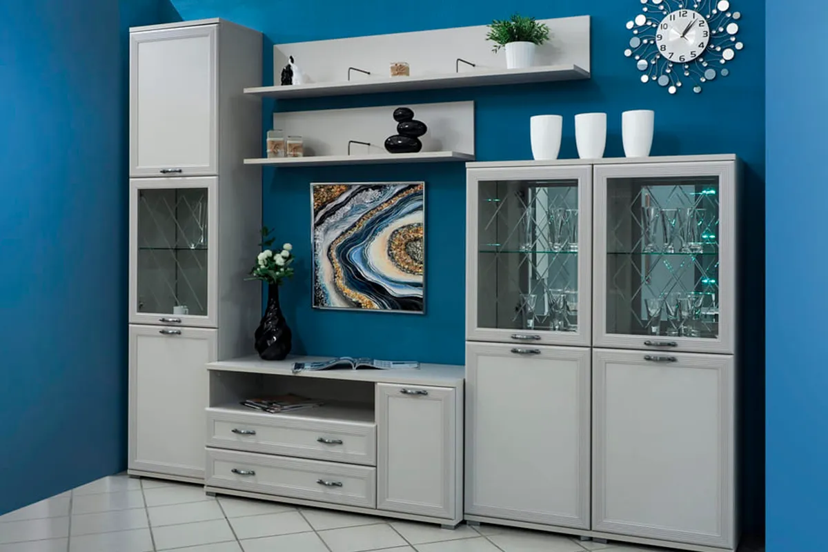 Полка ПЛ-1001-СК (Серый Кашемир) — Мебель-центр Озерцо