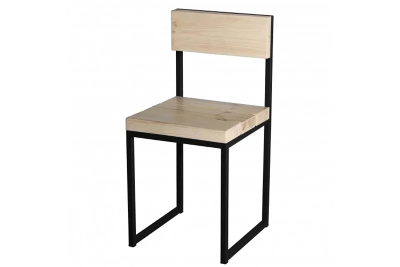 Стул Лофт каркас черный муар, массив (Ясень) СРП 903 - купить в Озерце