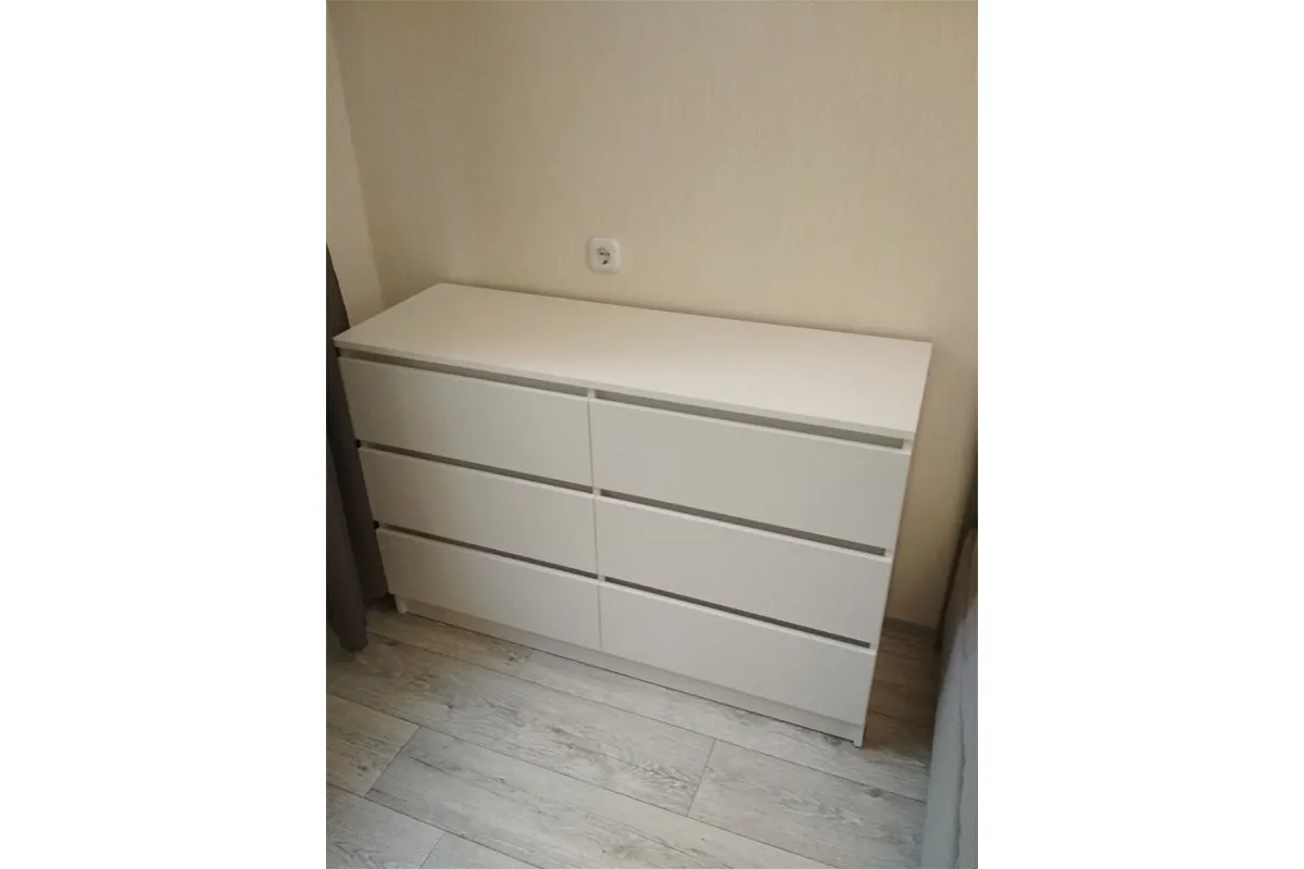 Комод Ницца-7 (Белый) — Мебель-центр Озерцо