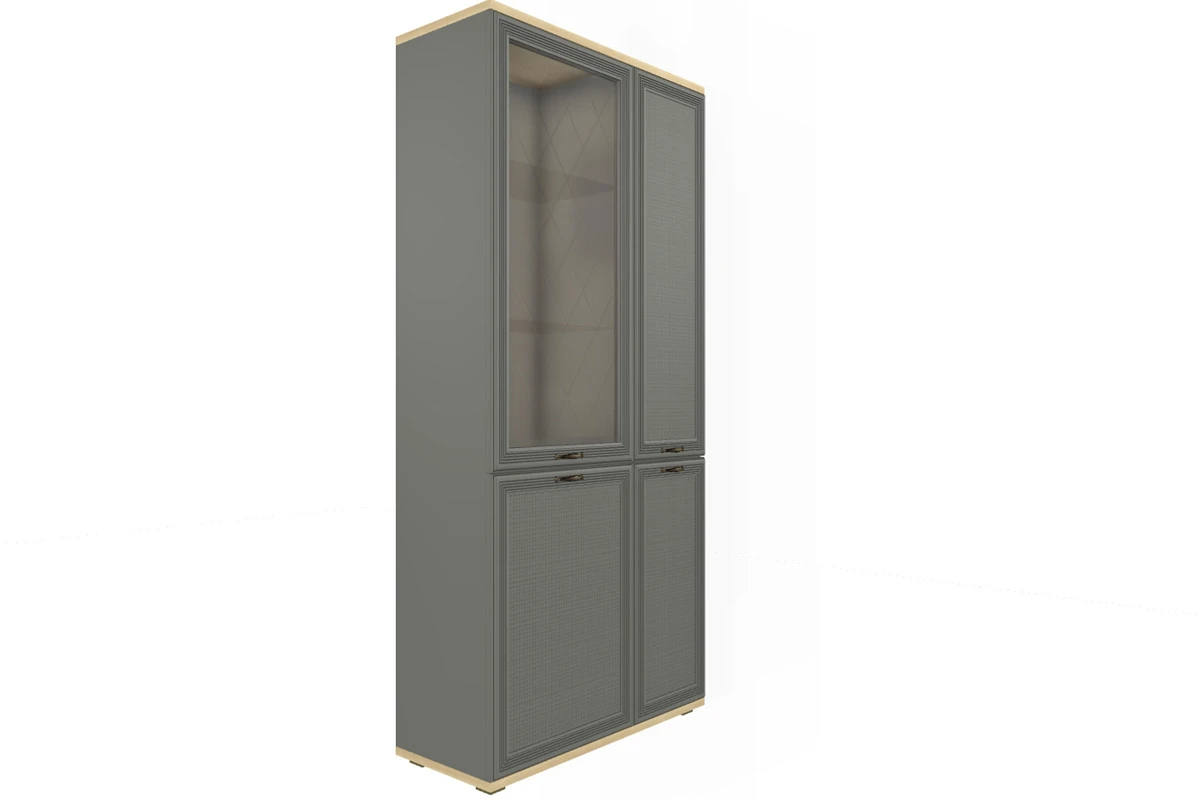 Гостиная Карина-24 (Ясень Асахи/Серый Оникс) — Мебель-центр Озерцо