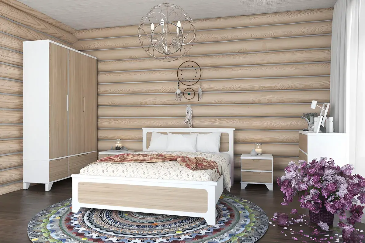 Комод Соня (массив) (Белый/Дуб) — Мебель-центр Озерцо