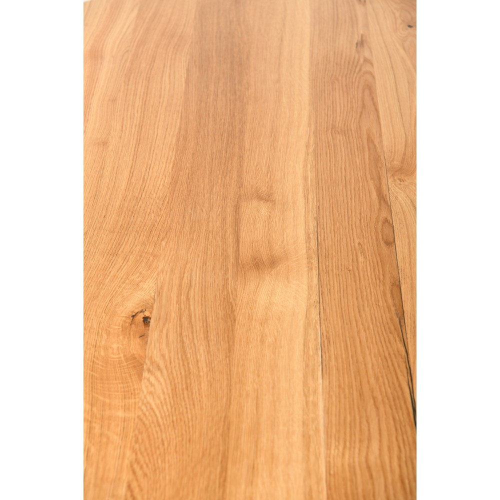 Стол ОКА круглый 1000 натуральный дуб + КСЕ-80 черный - купить в Озерце