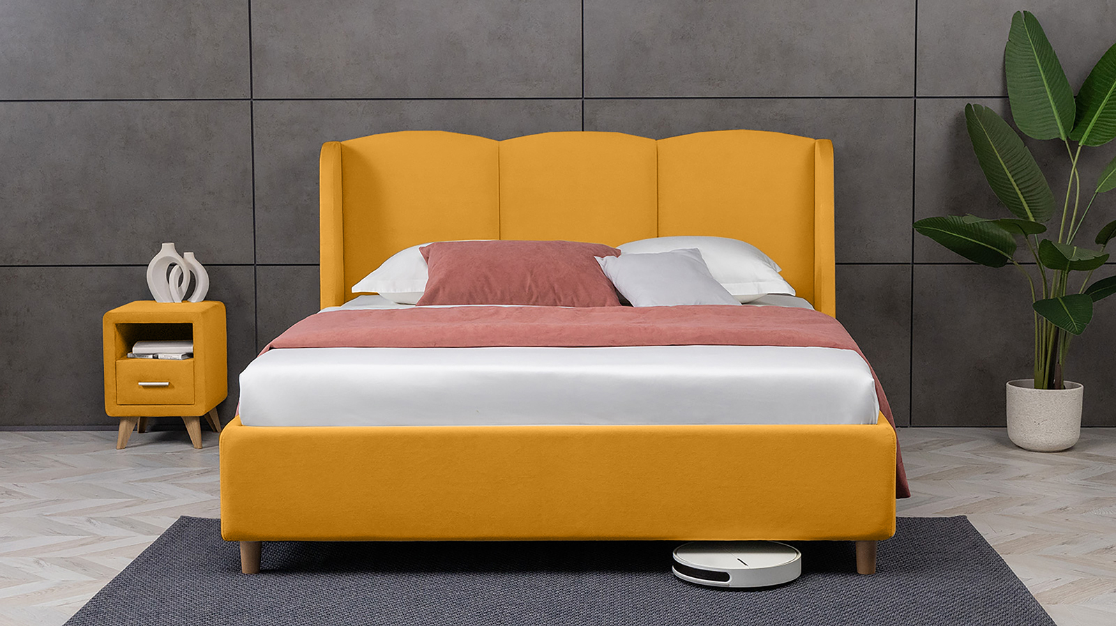 Кровать Milora Nova, Тк. Sky Velvet 30 200x200 - купить в Озерце