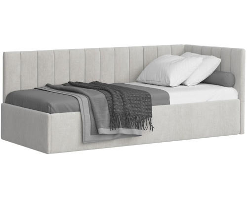 Кровать Сингл 90 угловая с подъемником. Цвет  Simple 29 - купить в Озерце