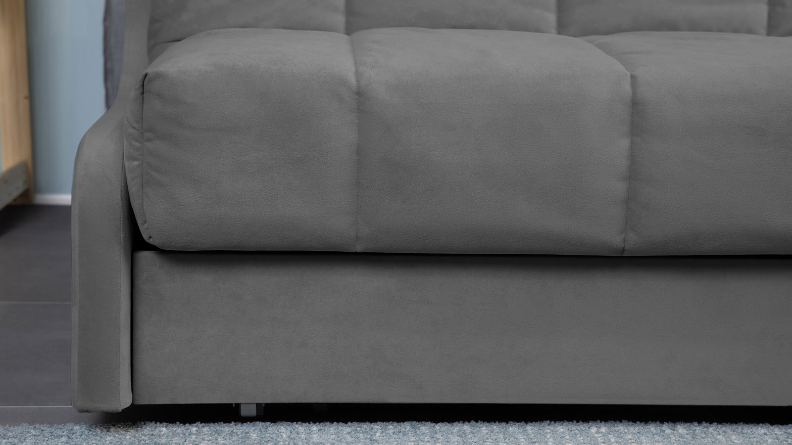 Диван PERSEY Nova Sky velvet 16 с коробом для белья 120 115x143 — купить в Озерце