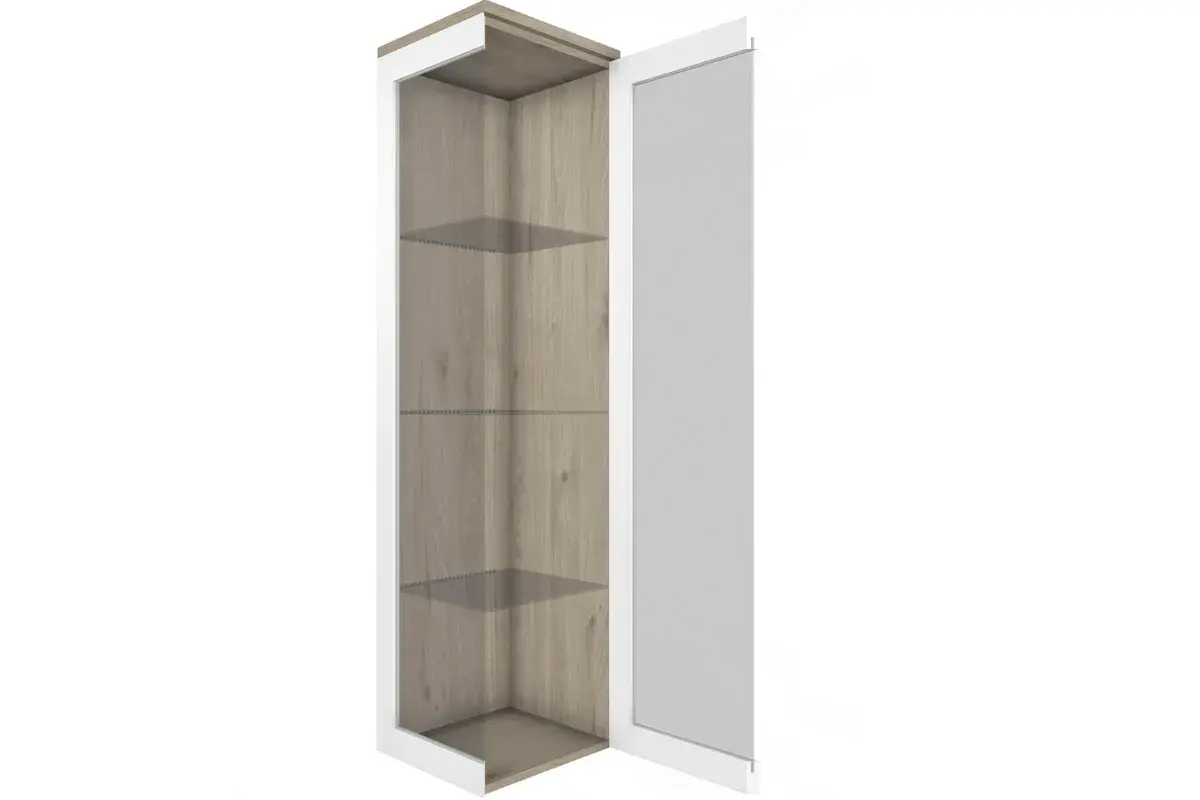 Шкаф многоцелевой ШК-5065-ГС-БГ (Гикори Джексон Светлый/Белый Бриллиант Глянцевый) в мебель-центре Озерцо