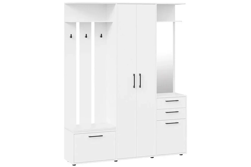 Набор мебели для прихожей Витра Тип 2 (Белый ясень) — Мебель-центр Озерцо