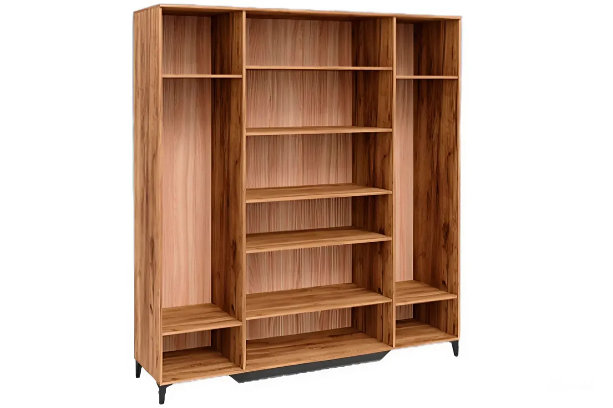 Шкаф для платья и белья Белла №2 (Дуб Вотан/Тальк) в мебель-центре Озерцо